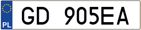 Trailer License Plate